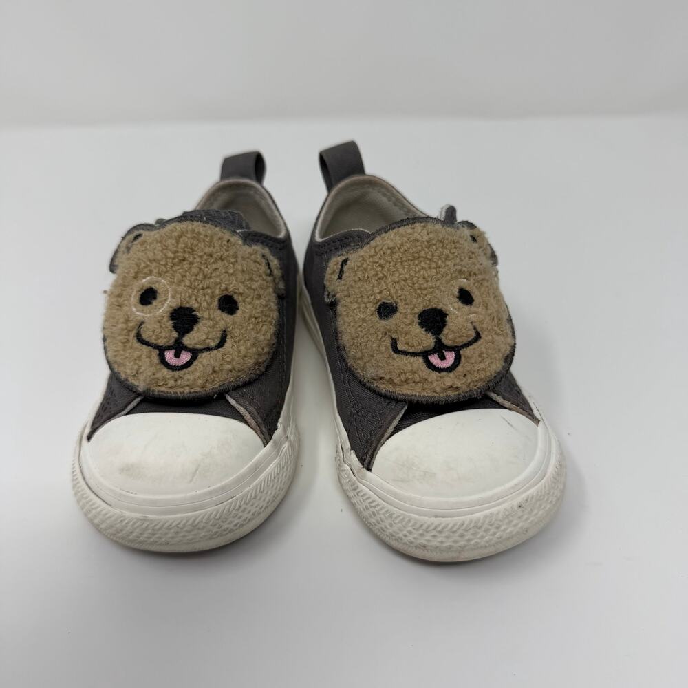Converse Toddler Bear Slip-On Sneakers Gray Size 5